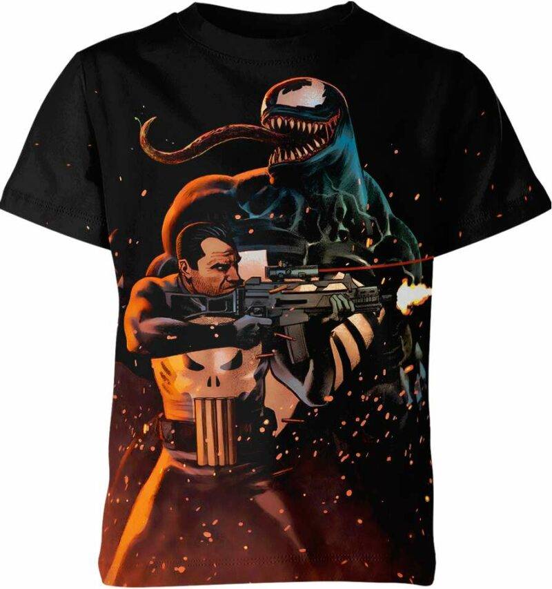 Punisher Venom Marvel Comics Shirt