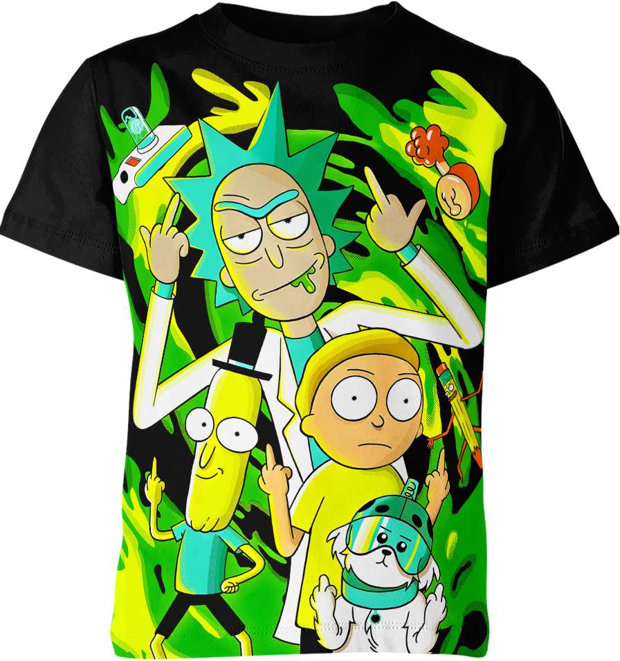 Rick And Morty Middle Finger Shirt Wear Avenue