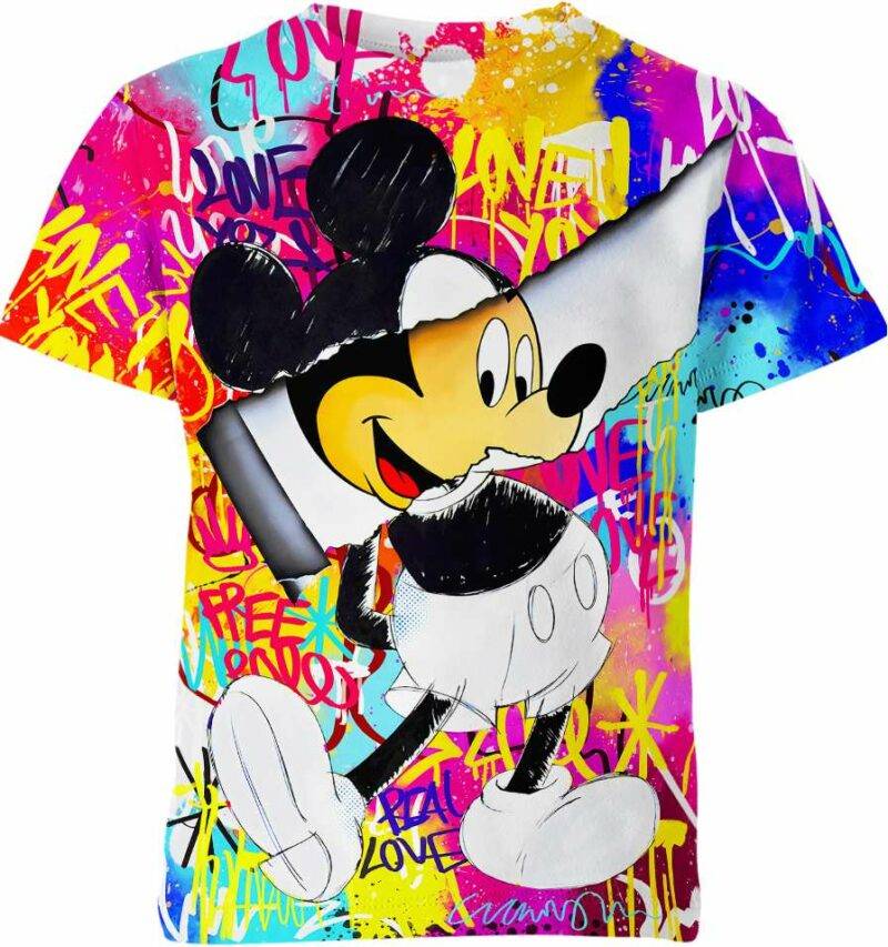 Ripped Mickey Mouse Shirt