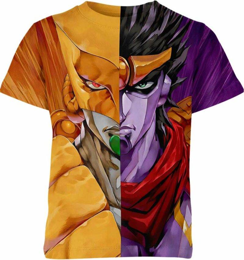 Star Platinum And The World Jojo'S Bizarre Adventure Shirt