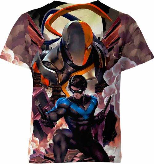 Nightwing Dick Grayson And Deathstroke DC Comics Shirt