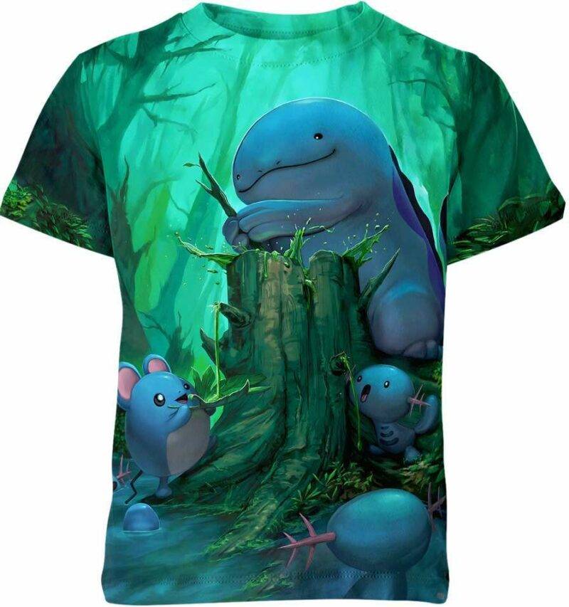 Quagsire And Marill Pokemon Shirt