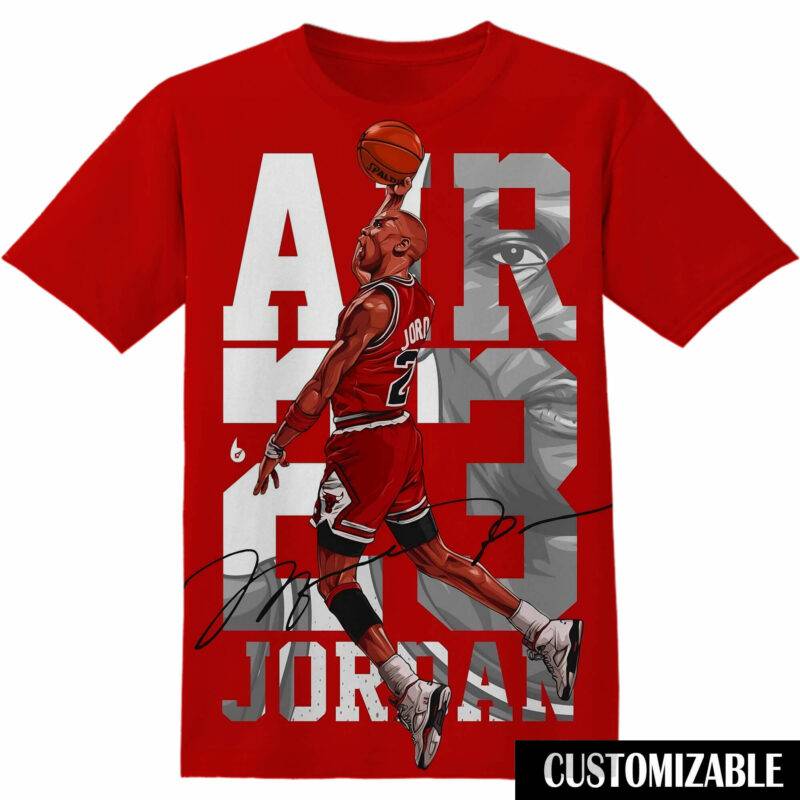 Customized NBA Michael Jordan MJ Tshirt Adult And Kid Tshirt