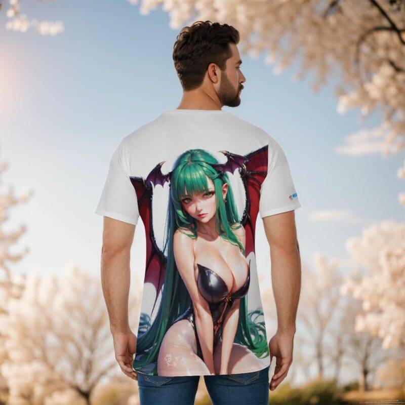 Morrigan Aensland Darkstalkers Ahegao Hentai Shirt (4)