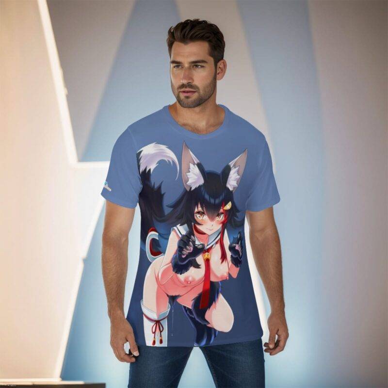 Ookami Mio Hololive Hentai Ahegao Shirt (1)