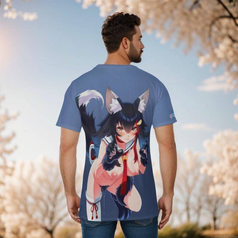 Ookami Mio Hololive Hentai Ahegao Shirt (4)