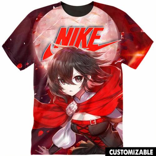 Customized RWBY Ruby Rose Tshirt Adult And Kid Tshirt