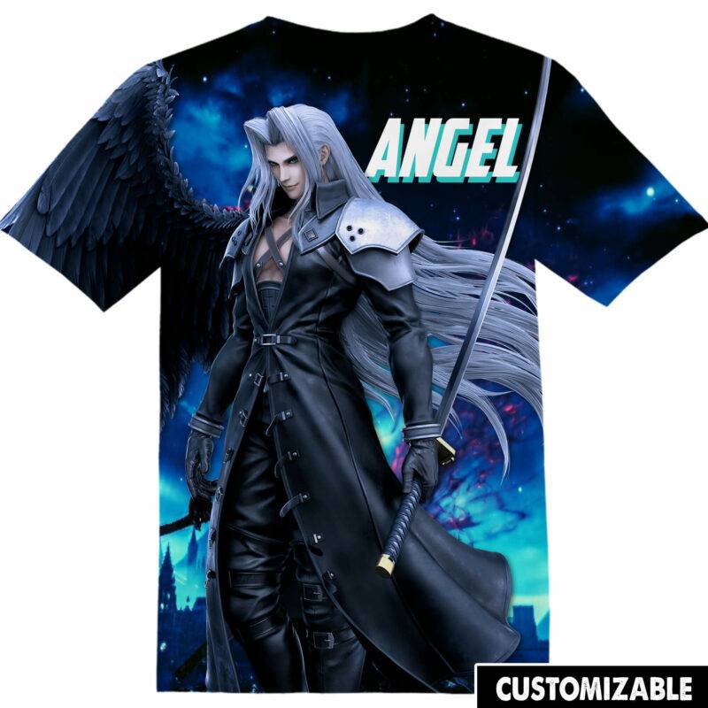 Customized Gaming Final Fantasy Sephiroth Tshirt Adult And Kid Tshirt