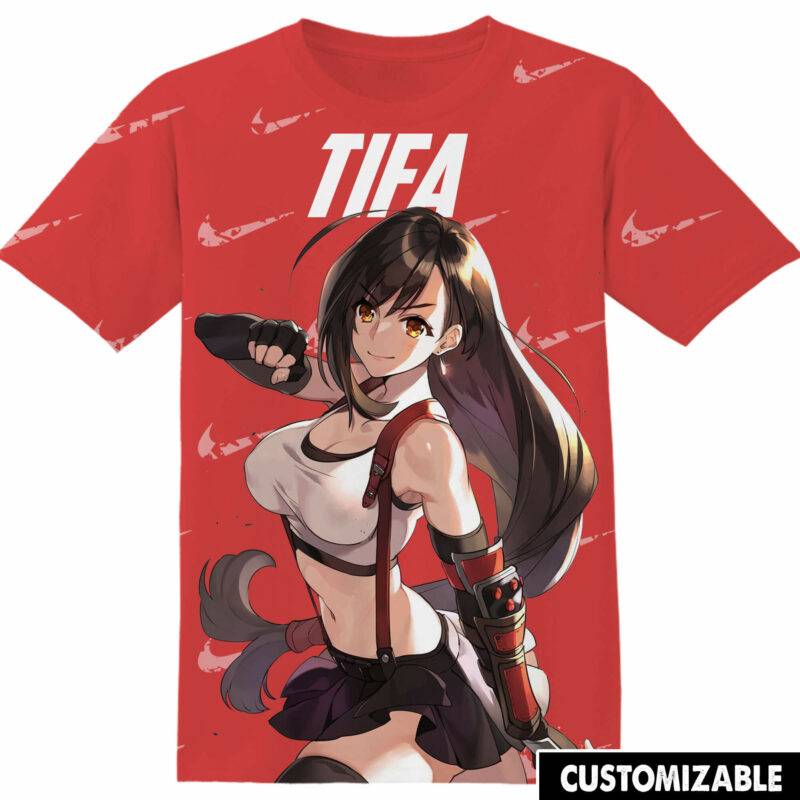 Customized Final Fantasy Tifa Lockhart Tshirt Adult And Kid Tshirt