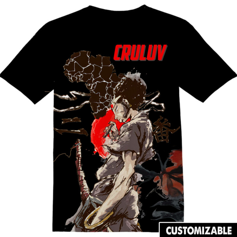 Customized Afro Samurai Manga Fan Adult And Kid Tshirt