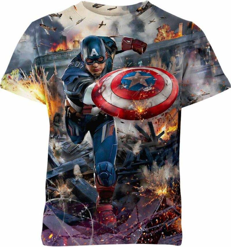 Captain America Marvel Comics Shirt