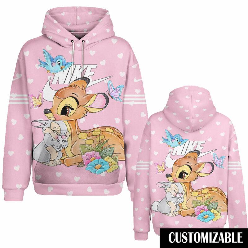 Customized Cartoon Gift Disney Bambi and Thumper Bambi Tshirt Fan Adult And Kid Tshirt