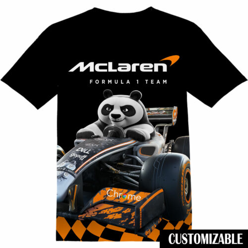 Customized Mclaren F1 Team Kung Fu Panda Tshirt Adult And Kid Tshirt QDH