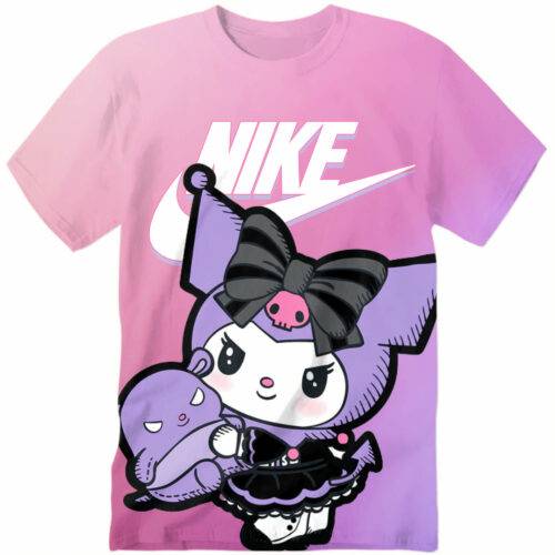 Customized Cartoon Hello Kitty Kuromi Tshirt Adult And Kid Tshirt