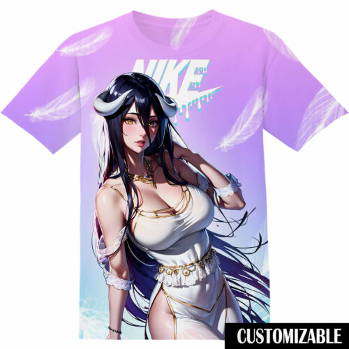 Customized Overlord Albedo Kawaii Tshirt Adult And Kid Tshirt