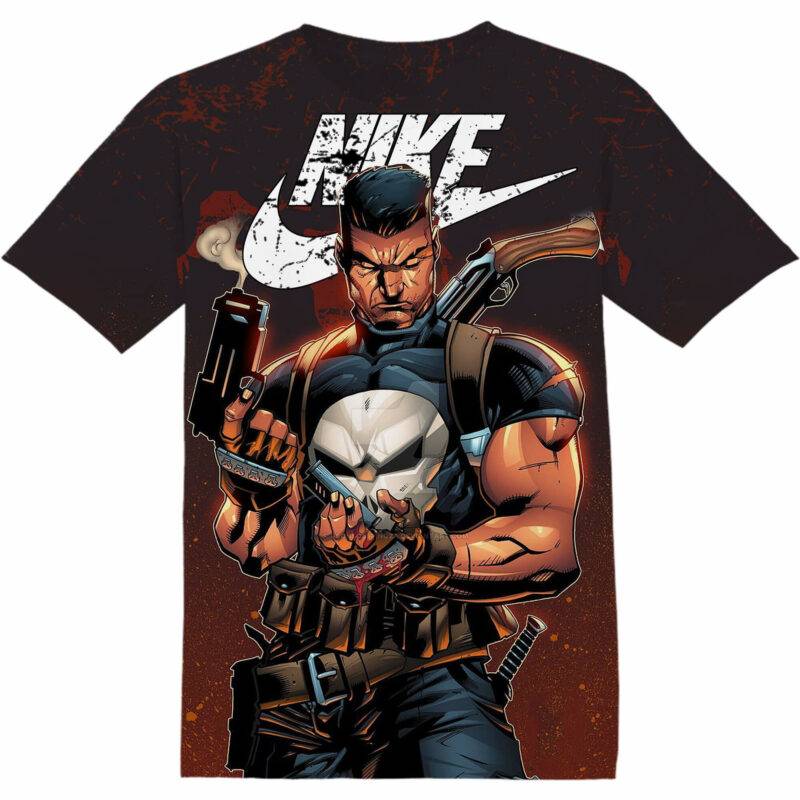 Customized Marvel The Punisher Tshirt Fan Adult And Kid Tshirt