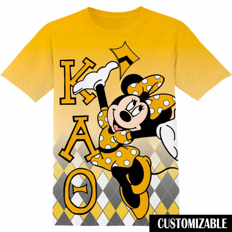 Customized Kappa Alpha Theta Disney Minnie Tshirt Adult And Kid Tshirt