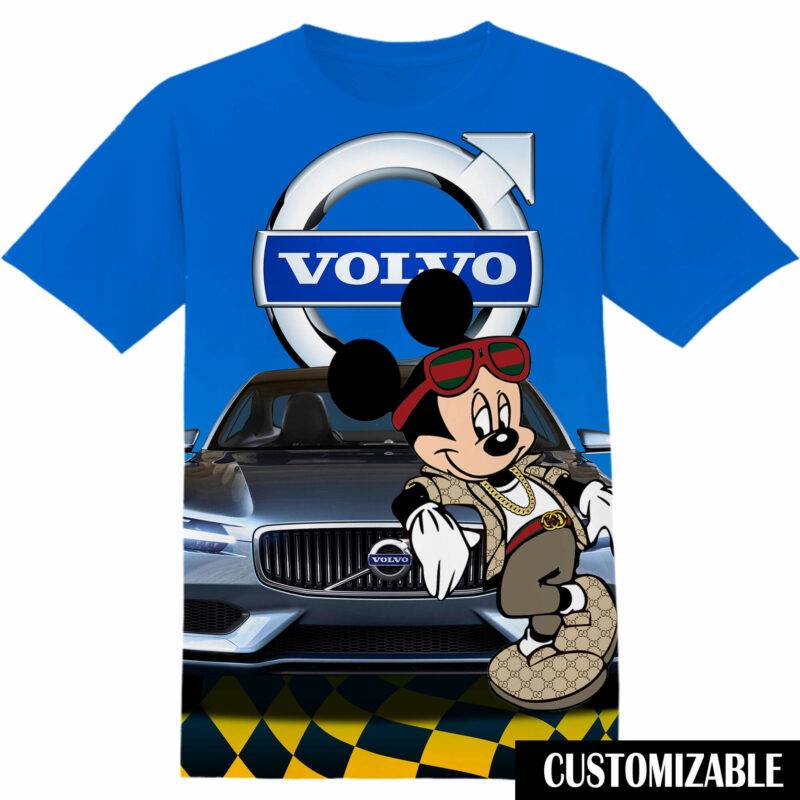 Customized Volvo Disney Mickey Tshirt Adult And Kid Tshirt