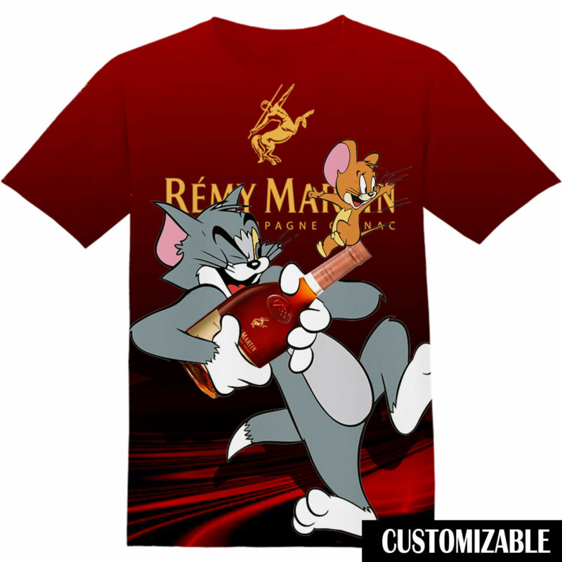 Customized Remy Martin Tom And Jerry Tshirt Adult And Kid Tshirt