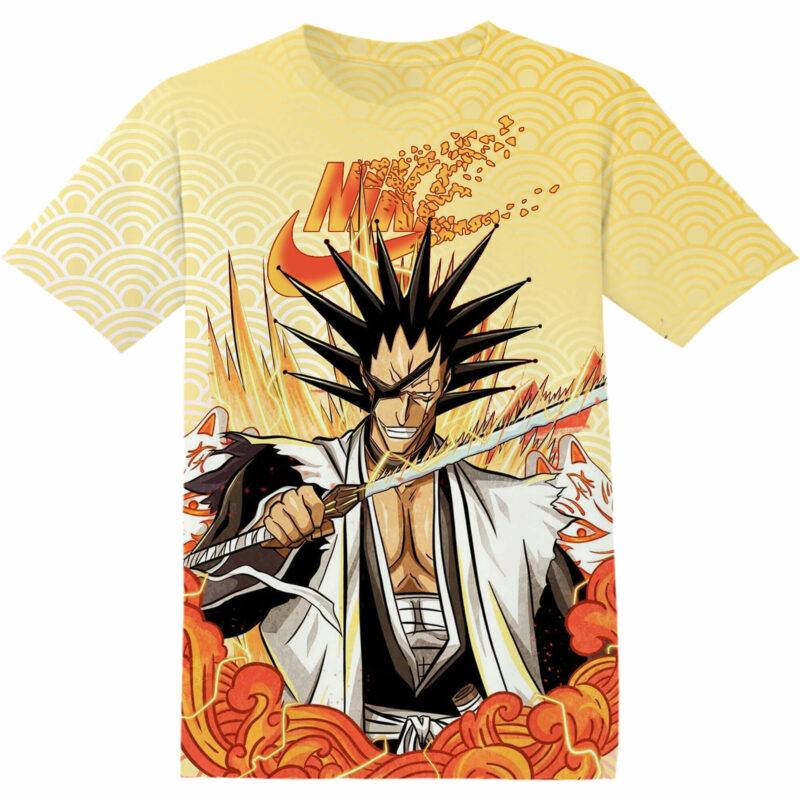 Customized Anime Gift Bleach Kenpachi Zaraki Tshirt Fan Adult And Kid Tshirt