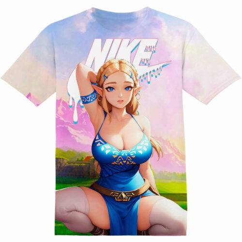 Customized Gaming Princess Zelda The Legend of Zelda Kawaii Tshirt Adult And Kid Tshirt