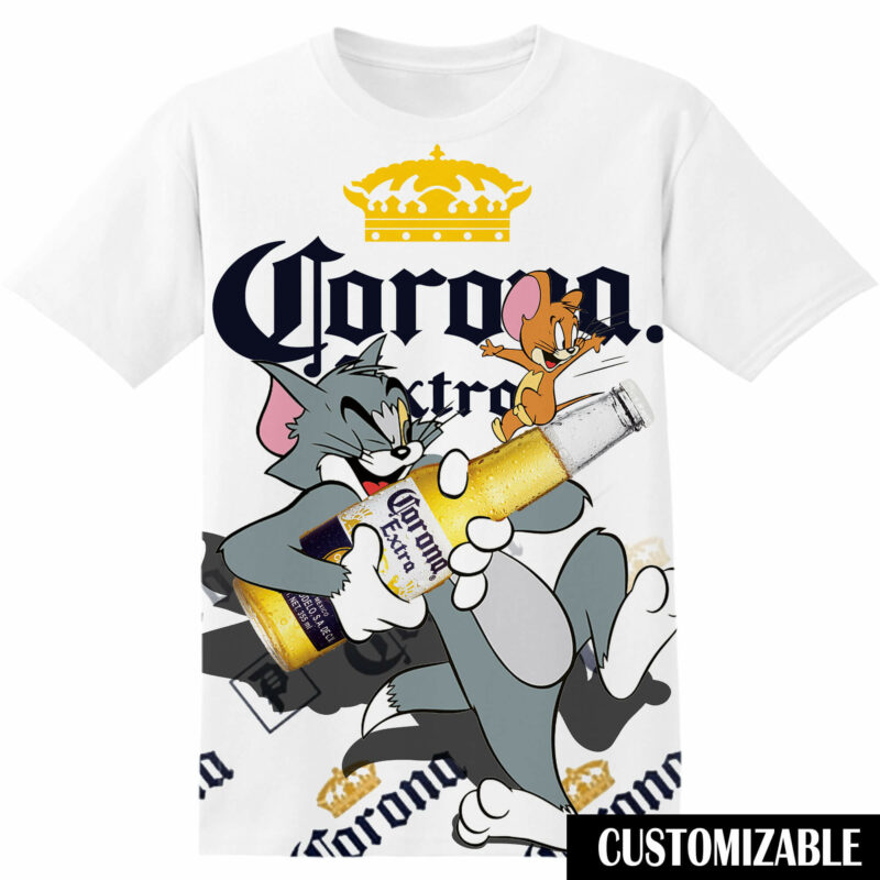 Customized Corona Tom And Jerry Tshirt Adult And Kid Tshirt