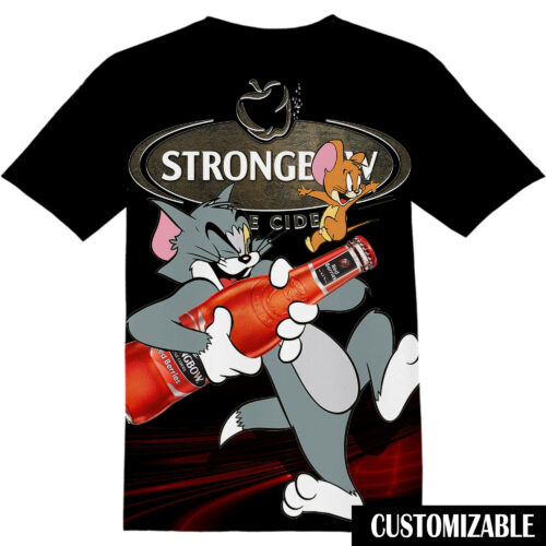 Customized Strongbow Tom And Jerry Tshirt Adult And Kid Tshirt