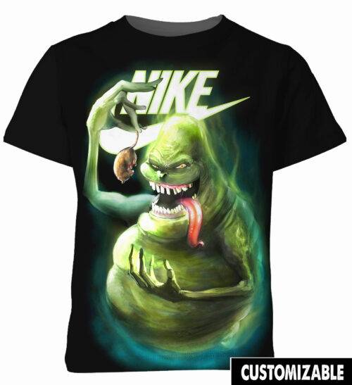 Customized Ghostbusters Green Slimer Halloween Tshirt Horror Movie Shirt Ghostbuster 80's Vintage Tee Adult And Kid Tshirt Hoodie VA