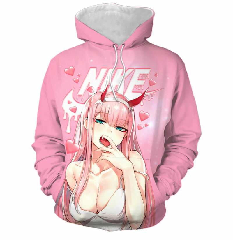 Customized Anime Gift Zero Two Kawaii Fan Pink Adult And Kid Tshirt