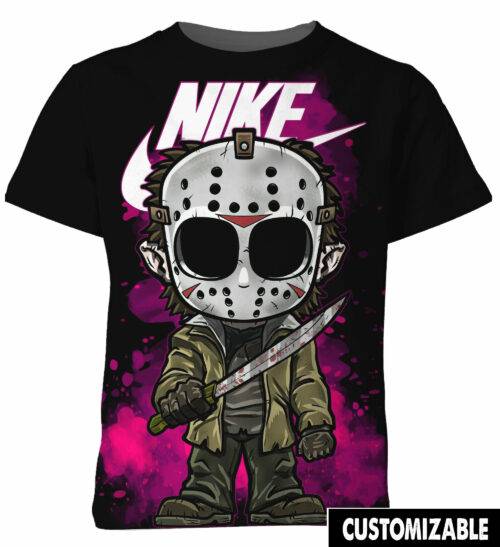 Customized Cute Jason Voorhees X Brand Halloween Gift For Horror Fan Shirt, Killers Horror Movie Shirt Adult And Kid Tshirt Hoodie VA