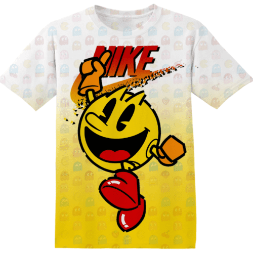 Customized Video Game Pacman Tshirt Adult And Kid Tshirt