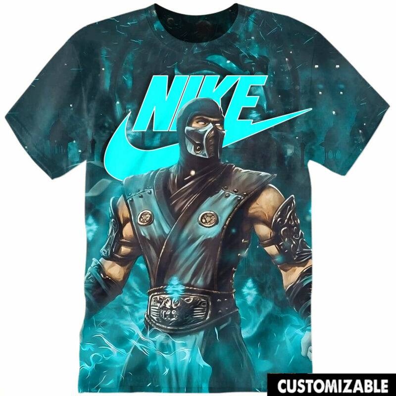 Customized Gaming Mortal Kombat Sub Zero Tshirt Adult And Kid Tshirt