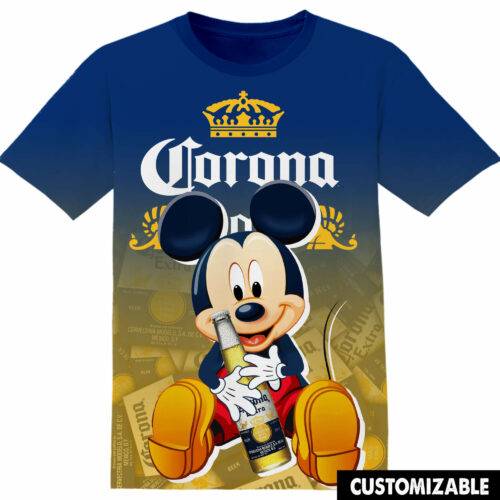 Customized Corona Disney Mickey Tshirt Adult And Kid Tshirt