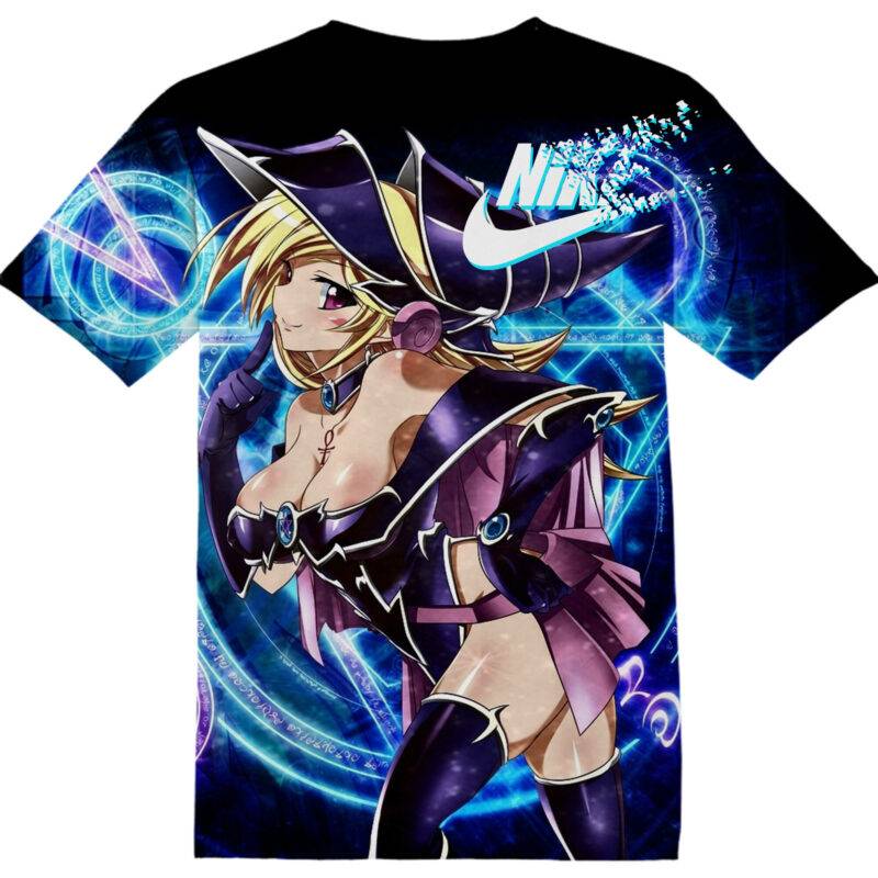 Customized Anime Gift Dark Magician Girl Yu Gi Oh Kawaii Tshirt Adult And Kid Tshirt