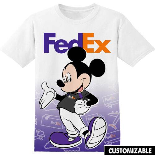 Customized Fedex Disney Mickey Tshirt Adult And Kid Tshirt