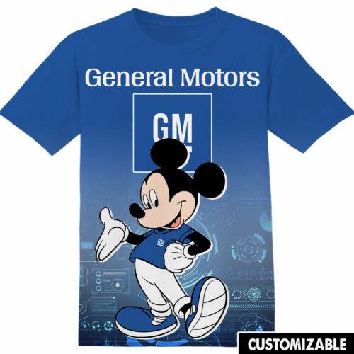 Customized General Motors Disney Mickey Tshirt Adult And Kid Tshirt