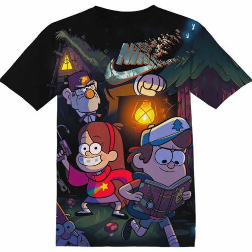 Customized Cartoon Gifts Gravity Falls Tshirt Adult And Kid Tshirt