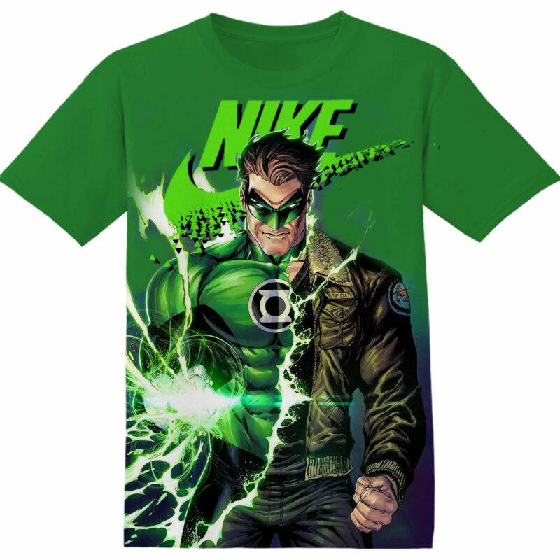 Customized Movie Gift Green Lantern Tshirt Fan Adult And Kid Tshirt