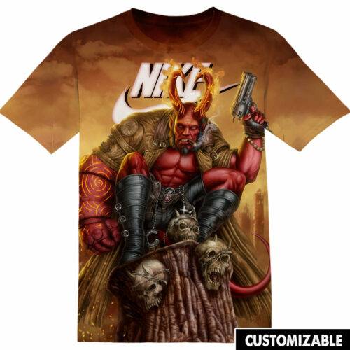 Customized Hellboy Tshirt Adult And Kid Tshirt