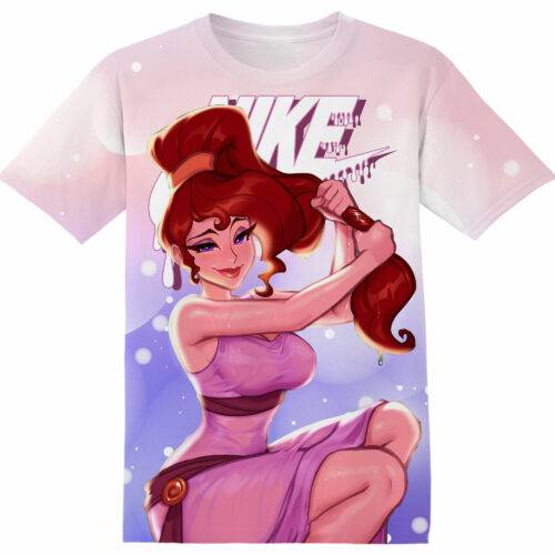 Customized Gift For Cartoon Lover Meg Megara Hercules Disney Red Adult And Kid Tshirt