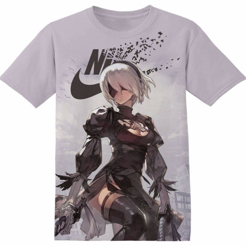 Customized Gaming Nier Automata Tshirt Adult And Kid Tshirt