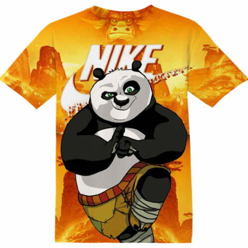 Customized Po Kung Fu Panda Tshirt Fan Adult And Kid Tshirt