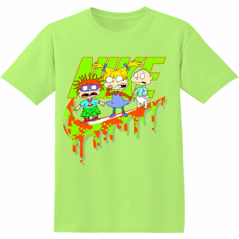 Customized Gift For Cartoon Fan Rugrats Green Adult And Kid Tshirt