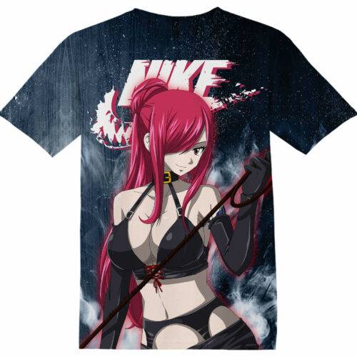 Customized Fairy Tail Erza Scarlet Kawaii Tshirt Adult And Kid Tshirt