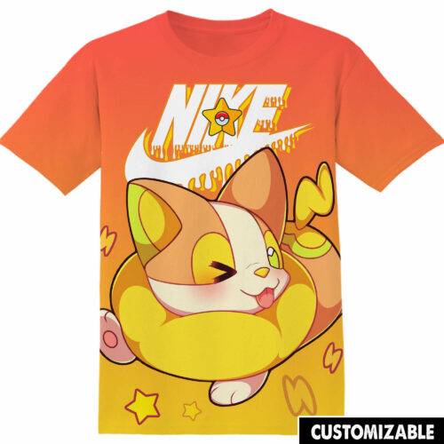 Customized Gift For Anime Fan Yamper Pokemon Fan Adult And Kid Tshirt HG