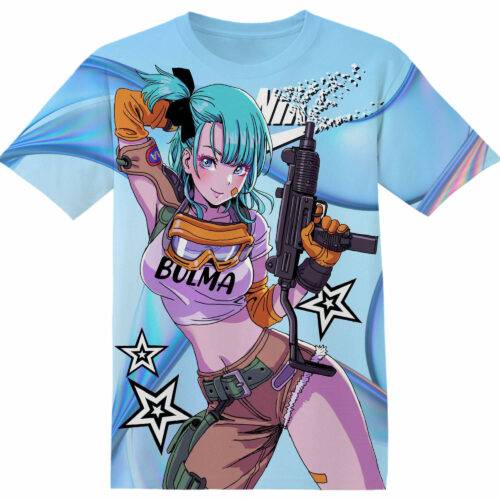 Customized Manga Dragon Ball Bulma Kawaii Tshirt Adult And Kid Tshirt