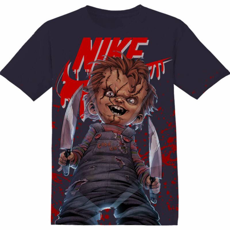 Customized Horror Movie Laughing Chucky Tshirt Adult And Kid Tshirt