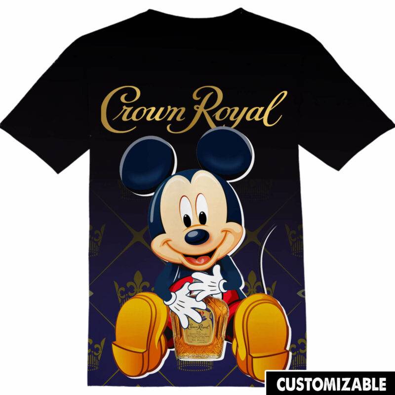 Customized Crown Royal Disney Mickey Tshirt Adult And Kid Tshirt