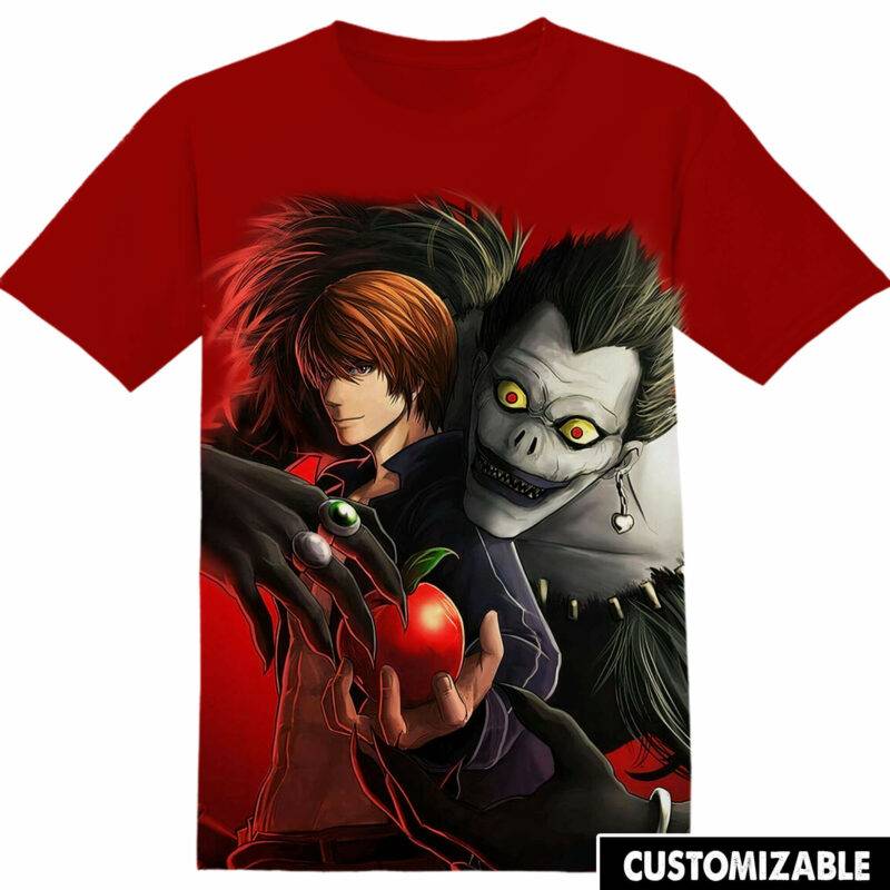 Customized Gift For Anime Fan Death Note Fan Adult And Kid Tshirt HG