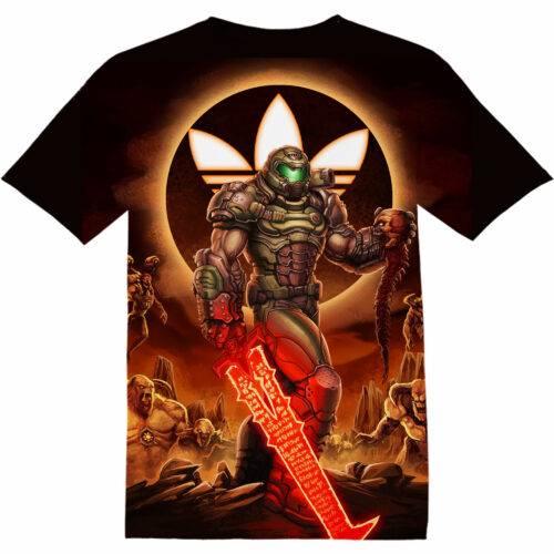 Customized Gift For Gamer DOOM Eternal Fan Adult And Kid Tshirt